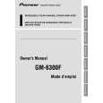 Cover page of PIONEER GM-6300F Owner's Manual