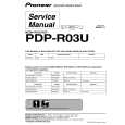 Cover page of PIONEER PDP-R03U Service Manual