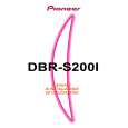 Cover page of PIONEER DBR-S200I Owner's Manual