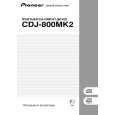 Cover page of PIONEER CDJ-800MK2/WYSXJ5 Owner's Manual