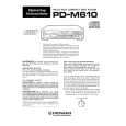 Cover page of PIONEER PDM610 Owner's Manual