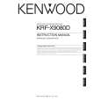 Cover page of KENWOOD KRF-X9080D Owner's Manual