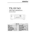 Cover page of ONKYO TX-SV343 Owner's Manual