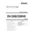 Cover page of TEAC DV-3300 Service Manual