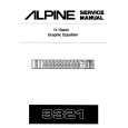 Cover page of ALPINE 3321 Service Manual