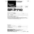 Cover page of PIONEER SPP710 Service Manual