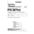 Cover page of PIONEER PDM703 Service Manual