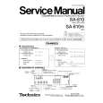 Cover page of TECHNICS SA810/K Service Manual