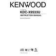 Cover page of KENWOOD KDC-X9533U Owner's Manual