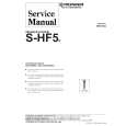 Cover page of PIONEER S-HF5/E Service Manual