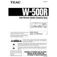 Cover page of TEAC W500R Owner's Manual