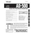 Cover page of TEAC AD500 Owner's Manual