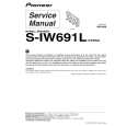 Cover page of PIONEER S-IW691L/XTW/UC Service Manual