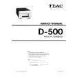 Cover page of TEAC D-500 Service Manual