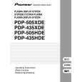 Cover page of PIONEER PDP505PG Owner's Manual