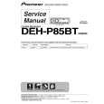Cover page of PIONEER DEH-P85BT/X1P/EW5 Service Manual