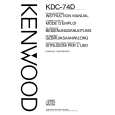 Cover page of KENWOOD KDC-74D Owner's Manual