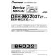 Cover page of PIONEER DEHMG2037ZF Service Manual