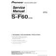 Cover page of PIONEER S-F60/XCN5 Service Manual