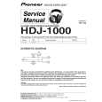 Cover page of PIONEER HDJ-1000/XCN1/EW Service Manual