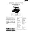 Cover page of ONKYO CP-101A Service Manual