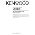 Cover page of KENWOOD VR-7070 Owner's Manual