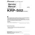 Cover page of PIONEER KRP-S02/SXTW/WL5 Service Manual