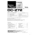 Cover page of PIONEER DCZ72 Service Manual