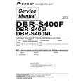 Cover page of PIONEER DBRS400F Service Manual