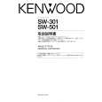 Cover page of KENWOOD SW-501 Owner's Manual