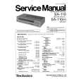 Cover page of TECHNICS SA110/K Service Manual