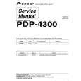Cover page of PIONEER PDP-4300 Service Manual