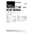 Cover page of PIONEER KXE40EW Service Manual