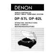 Cover page of DENON DP-62L Owner's Manual