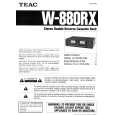Cover page of TEAC W880RX Owner's Manual