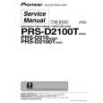 Cover page of PIONEER PRS-D2100T/XS/ES Service Manual