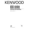 Cover page of KENWOOD KDC-334SA Owner's Manual