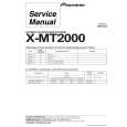 Cover page of PIONEER X-MT2000/DBDXCN Service Manual
