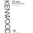 Cover page of KENWOOD DP-2030 Owner's Manual