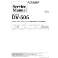 Cover page of PIONEER DV-505/KU/RD Service Manual