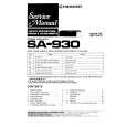 Cover page of PIONEER SA-930 Service Manual