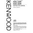 Cover page of KENWOOD KDC83R Owner's Manual
