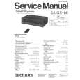 Cover page of TECHNICS SAGX100 Service Manual