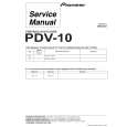 Cover page of PIONEER PDV-10 Service Manual
