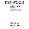 Cover page of KENWOOD UD-E77WSD Owner's Manual