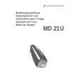 Cover page of SENNHEISER MD 21 U Owner's Manual