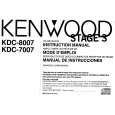Cover page of KENWOOD KDC-7007 Owner's Manual