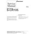 Cover page of PIONEER S-CR105 Service Manual