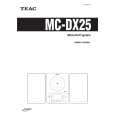 Cover page of TEAC MCDX25 Owner's Manual