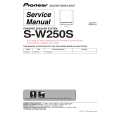 Cover page of PIONEER S-W250S/MYSXTW5 Service Manual